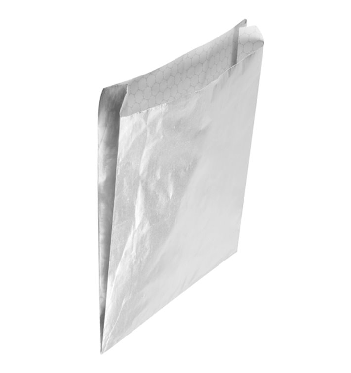 Folia aluminiowa tłuszczoodporna srebrna 22,3*20+5cm (2000 Units) Folia aluminiowa tłuszczoodporna srebrna 22,3*20+5cm (2000 Units)