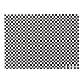 Papier Pergaminowy do Frytek Czarny “Vichy” 31x42cm (1.000 Sztuk)