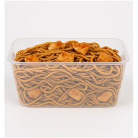 Pojemnik Plastikowy Prostokątny Przezroczysty PP 1.000ml 17,4x11,6x7cm (25 Sztuk)