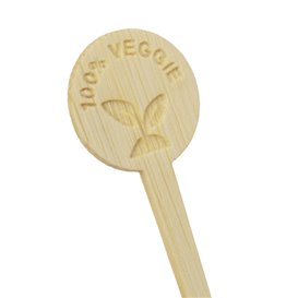 Bambusowy Marker w Sztyfcie Veggie 10cm (50 Sztuk)
