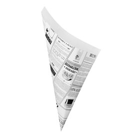 Rożek Papierowy Tłuszczoodporny "Times" 24,5cm 100g (2.000 Sztuk)
