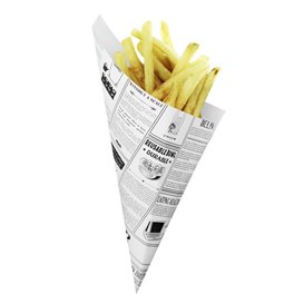 Rożek Papierowy Tłuszczoodporny "Times" 24,5cm 100g (2.000 Sztuk)