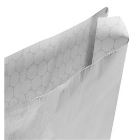 Torba Papierowa Aluminiowa Tłuszczoodporna Srebrna 22,3+5x20cm (250 Units)