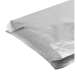 Torba Papierowa Aluminiowa Tłuszczoodporna Srebrna 22,3+5x20cm (250 Units)