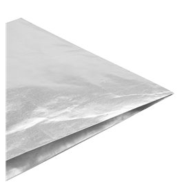 Torba Papierowa Aluminiowa Tłuszczoodporna Srebrna 22,3+5x20cm (250 Units)