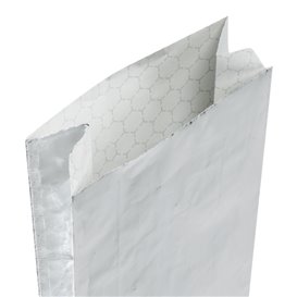 Torba Papierowa Aluminiowa Tłuszczoodporna Srebrna 31,5+5x10,3cm (250 Units)