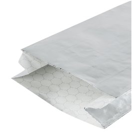 Torba Papierowa Aluminiowa Tłuszczoodporna Srebrna 31,5+5x10,3cm (250 Units)