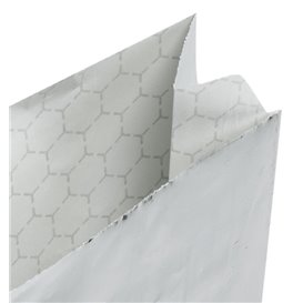 Torba Papierowa Aluminiowa Tłuszczoodporna Srebrna 31,5+5x10,3cm (2000 Units)