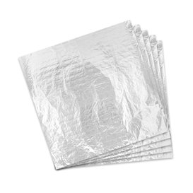 Folia aluminiowa tłuszczoodporna srebrna 41x41cm (200 Units)