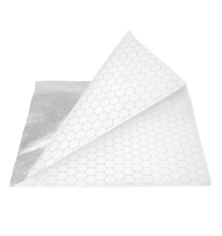 Torebka Tłuszczoodporna Otwarta Srebro 16x16cm (500 Units) Torebka Tłuszczoodporna Otwarta Srebro 16x16cm (500 Units)