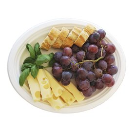 Taca Biała z Trzciny Cukrowej 32x25,5cm (500 Sztuk)