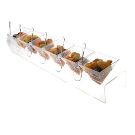 Uchwyt na Stożek PS Przezroczysty 6 Otworów 40x6,5x7cm (1 Units)