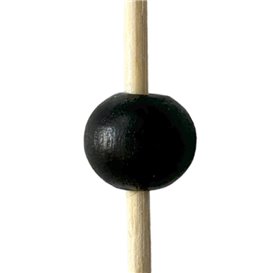Patyczki Bambusowe Dekoracyjne Czarny 12,5cm (100 Sztuk)