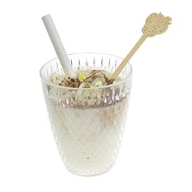 Bambusowe mieszadełko do Napój Truskawka 14cm (600 Units)