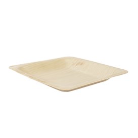 Kwadratowy Drewniany Talerz 10,5x10,5cm (25 Units)