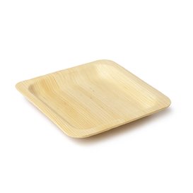 Kwadratowy Drewniany Talerz 10,5x10,5cm (25 Units)