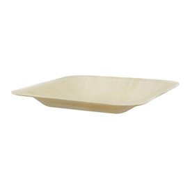 Kwadratowy Drewniany Talerz 9x9cm (25 Units)