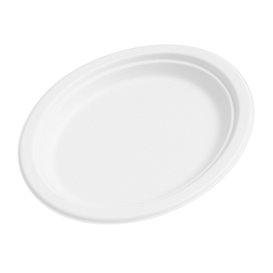 Taca Biała z Trzciny Cukrowej 32x25,5cm (500 Sztuk)