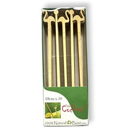 Bambusowe Mieszadełko do Napój Różowy Flaming 18cm (600 Units)