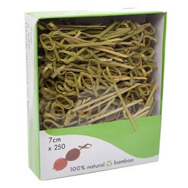 Patyczki Bambusowe Naturalne Knot 10cm (250 Sztuk)