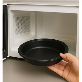 Pojemnik Plastikowy Czarny PP 1000ml Ø23cm (150 Sztuk)