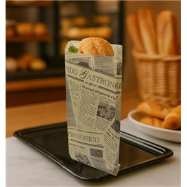 Torebka Papierowa na Kanapkę Kraft Times 12+2x26cm (2.000 Sztuk)