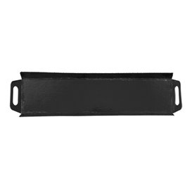 Tacka Papierowa Prostokątna Czarna z Uchwytami 32x7,5 cm (5 Sztuk)