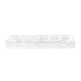 Tacka PS Przezroczysty do Rożków 40x6,5x7cm (1 Units)