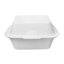 Pudełko na Hamburgera Biały z Trzciny Cukrowej 15Xx15x8cm (50 Sztuk)
