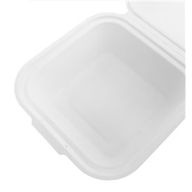 Pudełko na Hamburgera Biały z Trzciny Cukrowej 15Xx15x8cm (50 Sztuk)