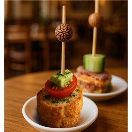 Fingerfood patyczki wykałaczki Etniczne 9cm (1200 Sztuk)