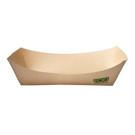 Tacka Papierowa Kraft 350ml 10,6x7,3x4,5cm (125 Sztuk)