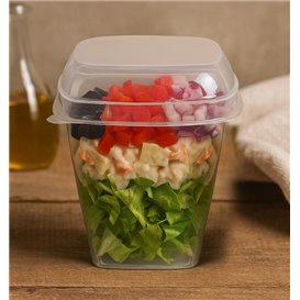 Pokrywka do Miski Degustacyjnej PS Transparent 7,5x7,5cm (2.000 Units)