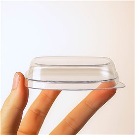 Pokrywka do Miseczka na Przekąski Fingerfood PS Transparent 7,5x7,5cm (2.000 Sztuk)