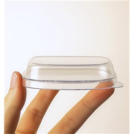 Pokrywka do Miseczka na Przekąski Fingerfood PS Transparent 7,5x7,5cm (100 Sztuk)