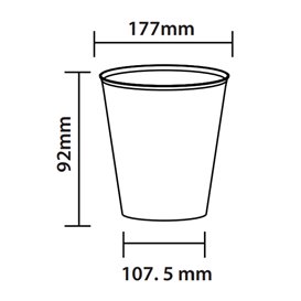 Kieliszek Mojito Wielokrotnego Użytku Nietłukący PP 480ml (10 Sztuk)