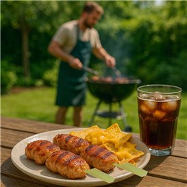Fingerfood patyczki wykałaczki Naturalne Golf 18cm (10.000 Sztuk)