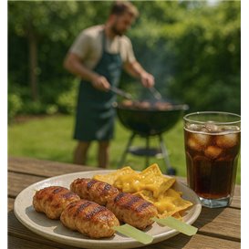 Fingerfood patyczki wykałaczki Naturalne Golf 18cm (50 Sztuk)