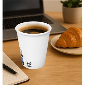 Kubek Papierowy Biały 9Oz/280ml Ø8,0cm (1000 Sztuk)