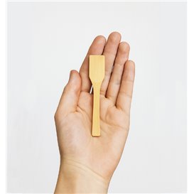 Bambusowa Łyżka do Lodu 9cm (100 Sztuk)