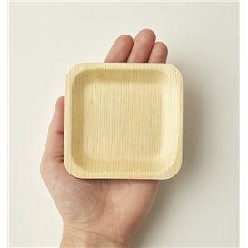 Kwadratowy Drewniany Talerz 10,5x10,5cm (600 Units)