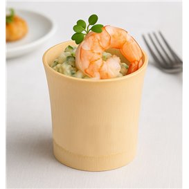 Kubek Wielokrotnego Użytku Narturalny Bambusowy Fingerfood 8,4x9,2x9cm (2 Units)