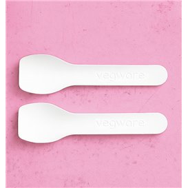Łopatki do Lodów Papierowe Białe 9cm (50 Sztuk)