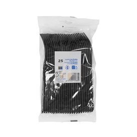 Widelec Wielokrotnego Użytku z PP Czarny 17,5cm (50 Sztuk)