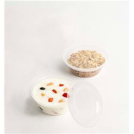 Pojemnik PP na Sos Okrągły z Pokrywka 6Oz/180ml (100 Sztuk)