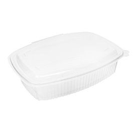 Pojemnik z Pokrywką na Zawiasie do mikrofali PP 1.500ml (25 Sztuk)