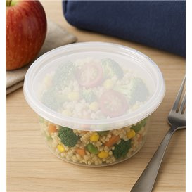 Pojemnik Plastikowy PP z Pokrywka Przezroczysty “Deli Range” 360ml (40 Sztuk)