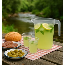 Przezroczysty Dzbanek PP 1.000ml (10 Sztuk)