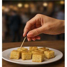 Fingerfood patyczki wykałaczki z Czarną Końcówką 7cm (300 Units)
