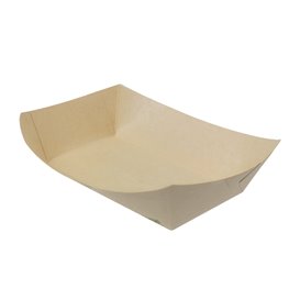 Tacka z Papieru Bambusowego Kraft 350ml 16,5x12x4,4cm (1000 Sztuk)